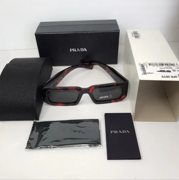 ? - ? - Authentic New PRADA 06YS 06V5S0 Abstract Orange  display picture 2